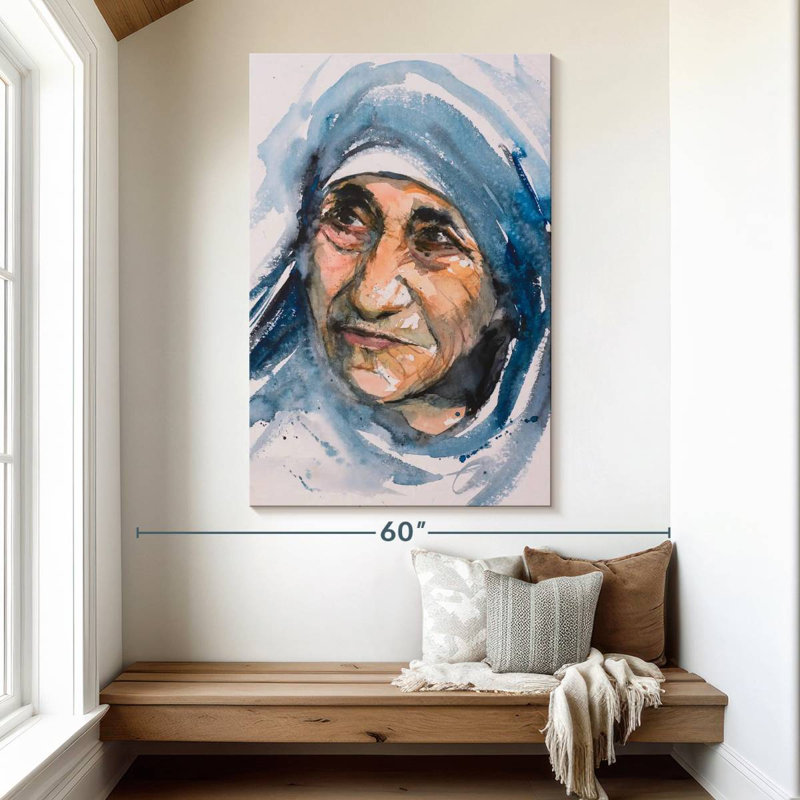 Leisha Mother Teresa, H 51 po x l 34 po