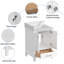 Ensemble de meuble-lavabo en bois massif 24 po avec comptoir en pierre de quartz et dosseret-58825789-58825791