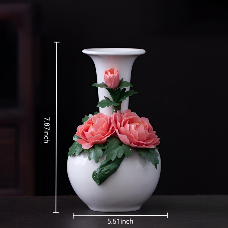 Vase en céramique exquis - Art floral délicat