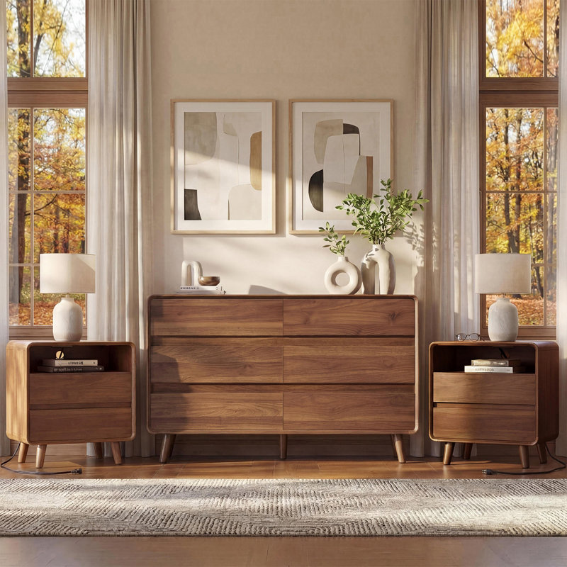 Ensemble de 2 tables de chevet Modern