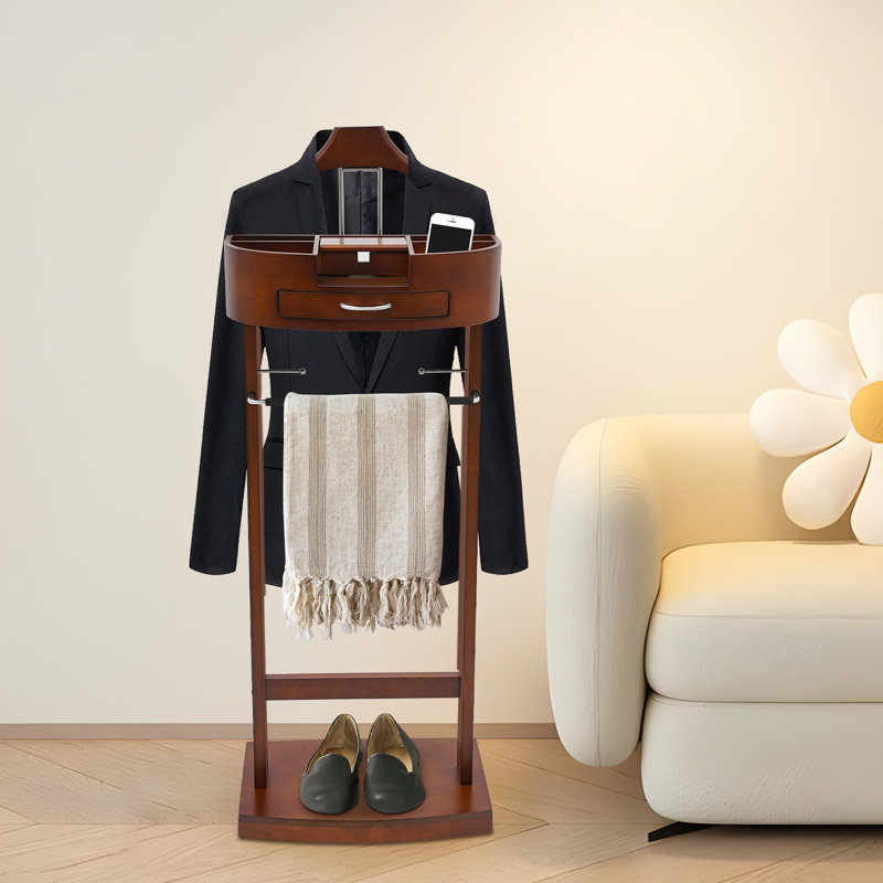 Wood Suit Rack