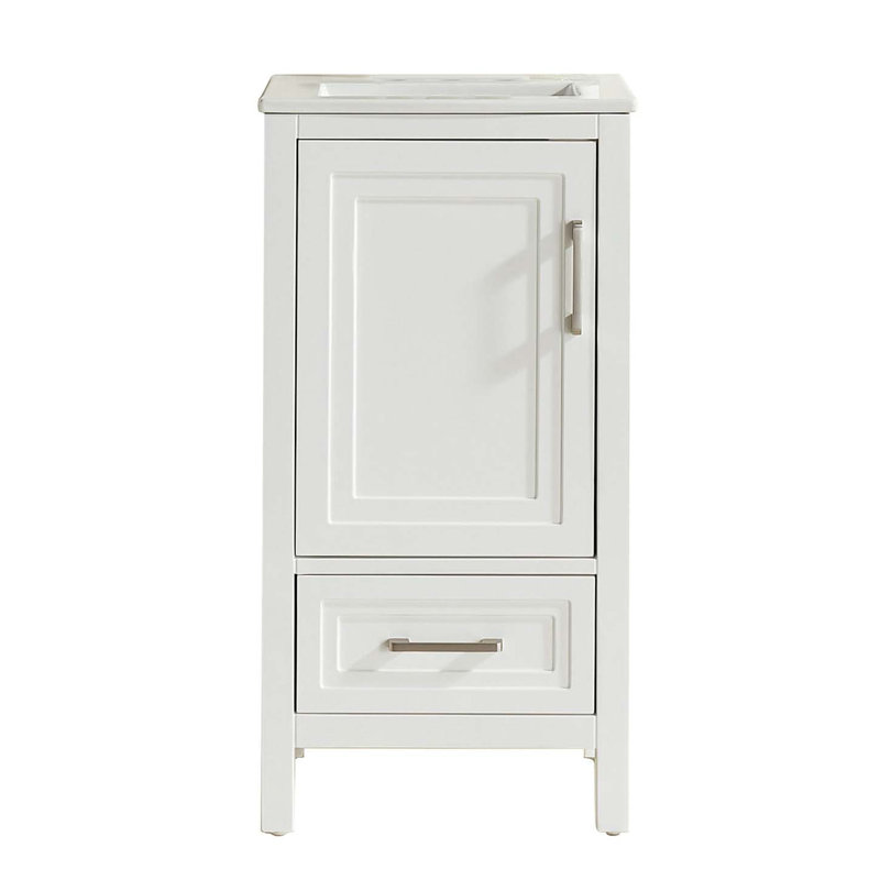 Meuble-lavabo autoportant simple avec comptoir et armoire d'appoint
