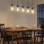 Camelot 5 - Light Matte Black Kitchen Island Pendant