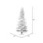 Arbre de Noël artificiel épinette blanc floqué-72061354