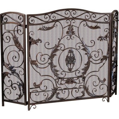 Almaden Iron Fireplace Screen