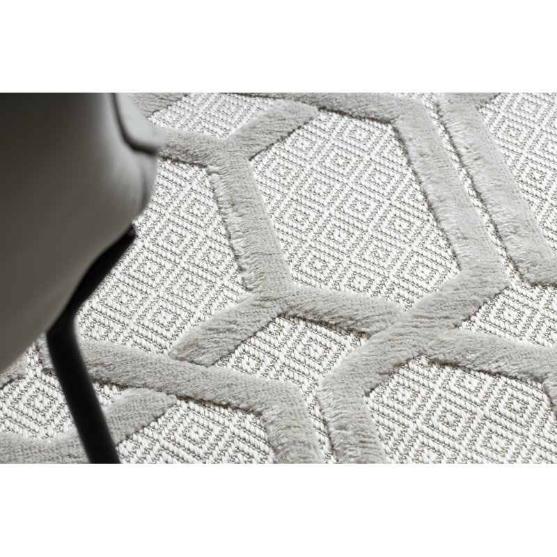 Nicanor Geometric Area Rug, Beige, Rectangle 120 x 170cm