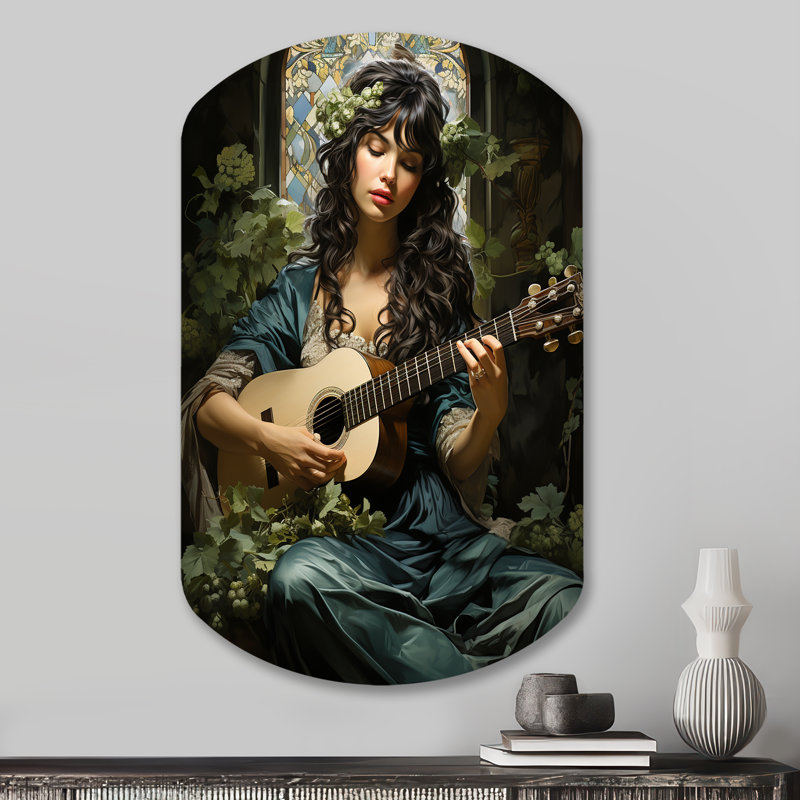Music Meltic Celtic Emerald - Décoration murale irrégulière en forme de cylindre de musique, H 31 po x l 19 po