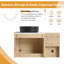 Ensemble de meuble-lavabo simple 36 po avec lavabo en céramique et tablettes de rangement Greythor, ensemble de meuble-lavabo simple 36 po avec plateau en pierre reconstituée-1347676910-1355664483