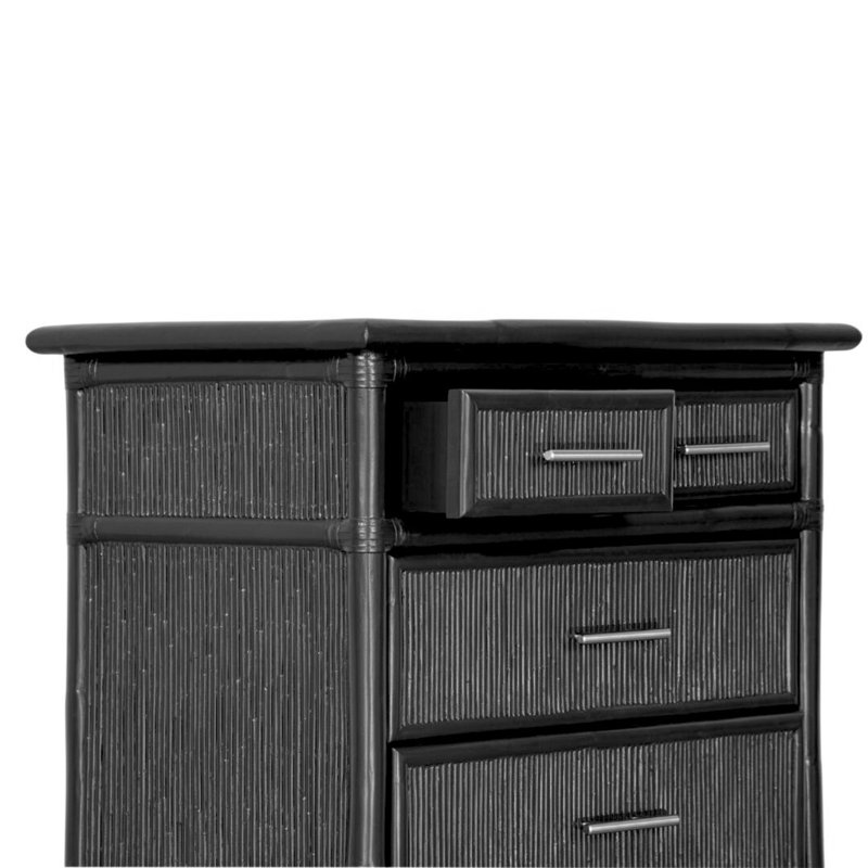 4 - Drawer Nightstand, Black