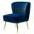 Euclid Velvet Accent Chair with Metal Legs-366564311
