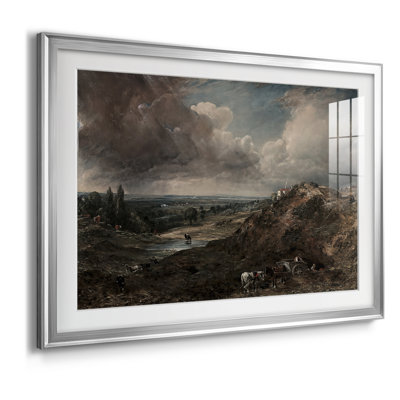 Branch Hill Pond, Hampstead Heath-John Constable-Framed Print with Mat and glass-c. 1824–1828