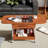 Modern extendable coffee table with drawer & 2-tier storage, metal frame wheeled design for living room