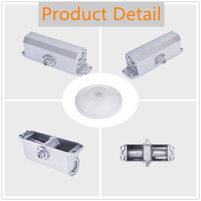Ferme-portes en aluminium pour portes de 45 à 65 kg Findmall