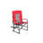 Camping Directors Folding Chair - Heavy Duty Portable With Side Table For Sport Red Travel Picnic-1647622811