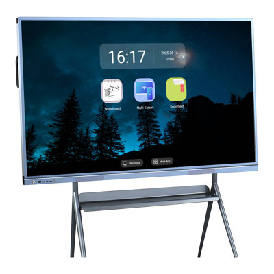 Tableau blanc intelligent à écran tactile 4K JYXCN 86 "à double écran tactile pour salle de classe, bureau et publicité