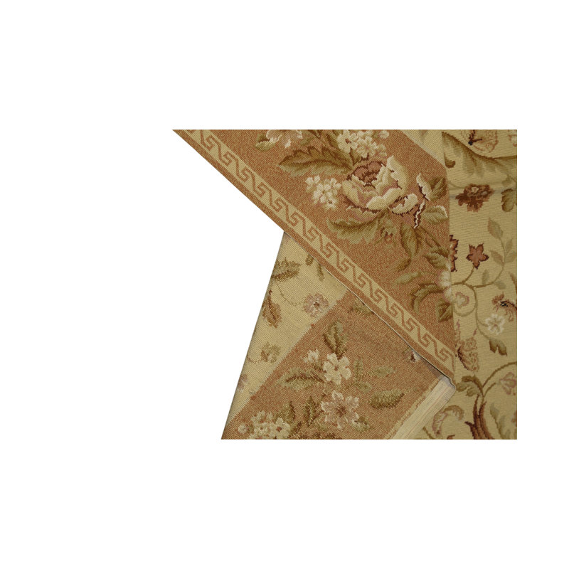 Hand-Knotted High-Quality Area Rug in Brown/Beige