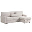 Canapé-lit modulaire Upholstery avec espace de rangement, port USB, 2 porte-gobelets sur les coussins de dossier-344790676