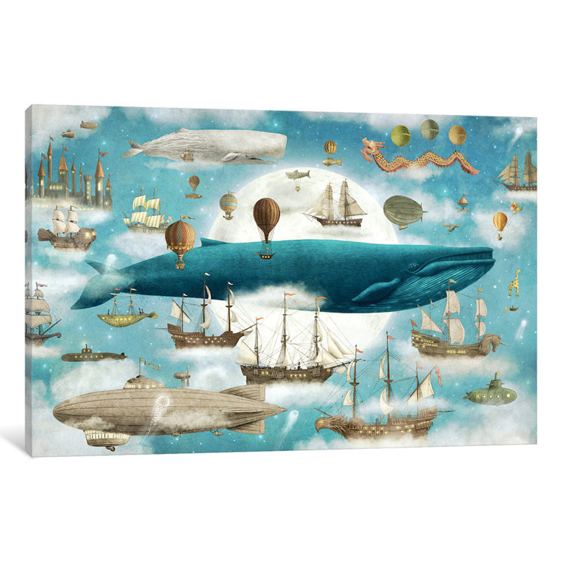 Ocean Meets Sky #3 by Terry Fan - Wrapped Canvas Giclee Art Print, 66.04 cm H x 45.72 cm W x 3.175 cm D