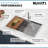 Ruvati 33 x 22 inch Workstation  Drop-in  Rounded Corners Stainless Steel Kitchen Sink