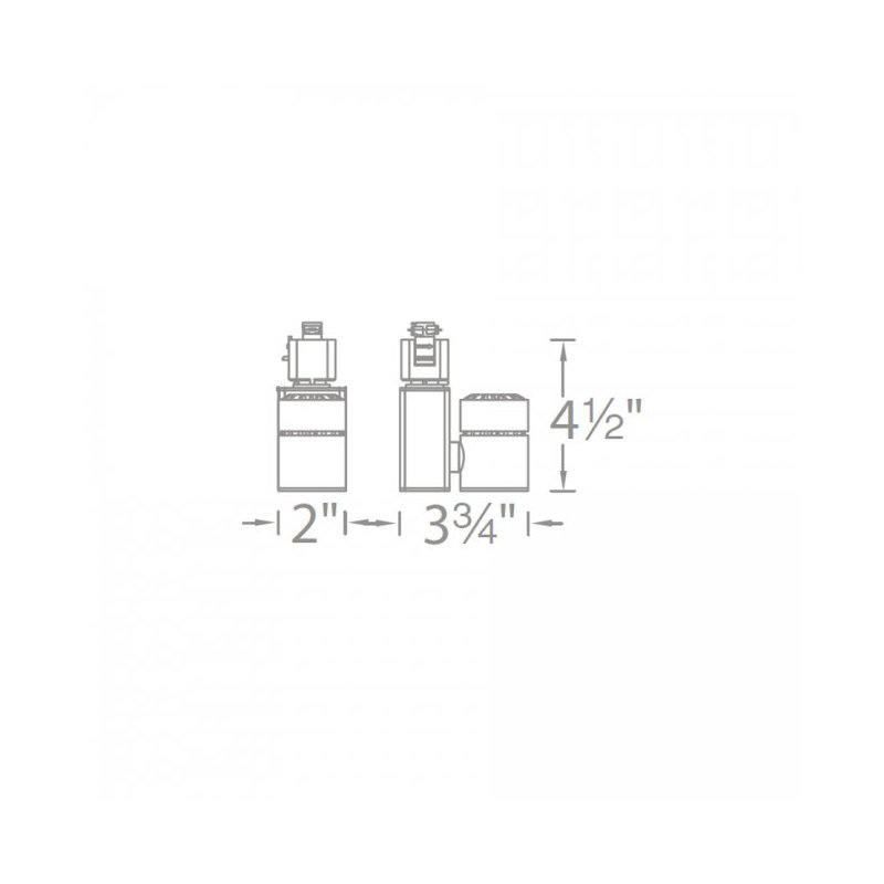 Exterminator II Adjustable Track Head, White, 3000K/85, Narrow