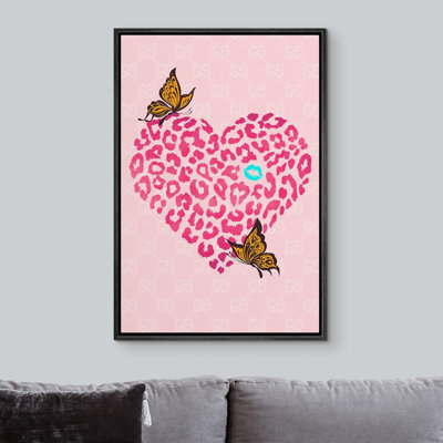 Lumineux, BCBG, animaux branchés, ados, filles, dortoir, œuvre d'art, papillon, affiches, moderne, coloré