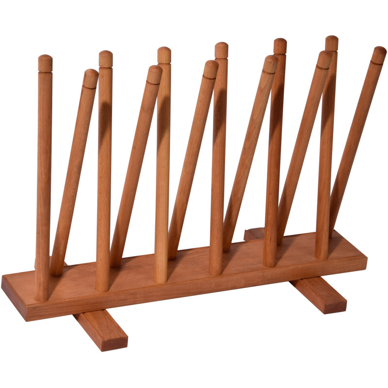 6 Pair Solid Wood Boot Storage