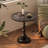 French Modern Minimalist Iron Round End Table