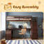 Full Size Loft Bed With 7 Drawers 2 Shelves And Desk-873595587