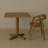 Burlywood Square Solid Wood Dining table-792777077