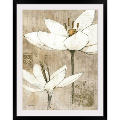 «Pencil Floral I», reproduction d'art graphique