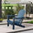 Folding Adirondack Chairs - Weather-Resistant HDPE Outdoor Patio Seating with Cup Holder, Dark Blue-347733851-347733848