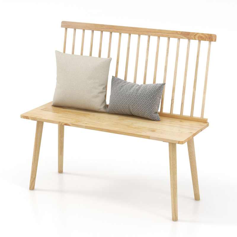 Kastor Solid Wood Bench, Natural