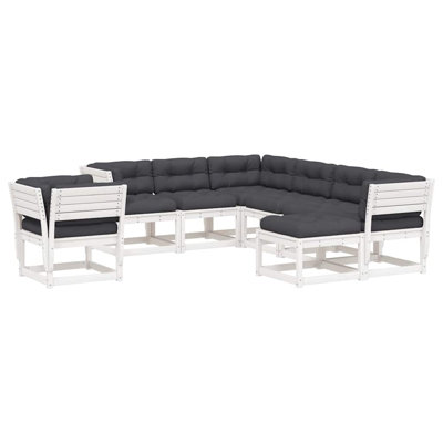 273 cm W Patio Sofa with Cushions