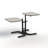 Extendable Metal Base Dining Table