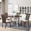 Ensemble de table ronde avec 1 table et 4 chaises