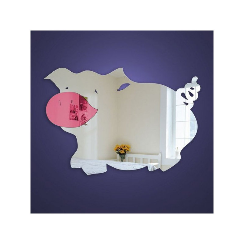 Flat Wall Mirror, 20 cm H x 30 cm W x 0.3 cm D