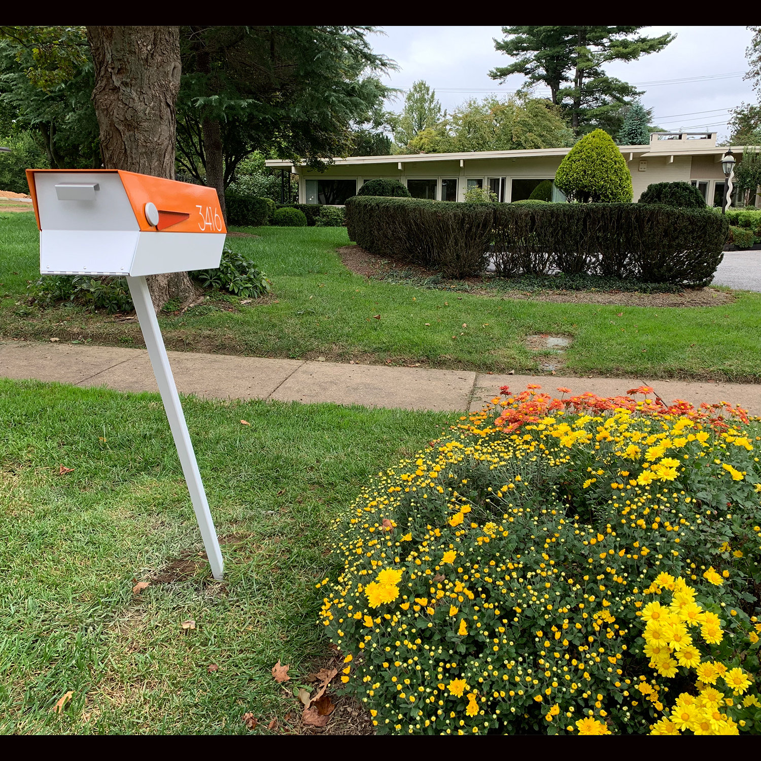 Modbox USA Modern 2 Tone Post Mounted Mailbox & Reviews Wayfair