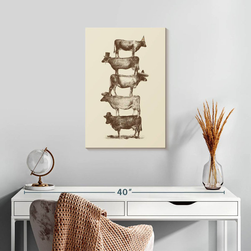 Ketti Cow Cow Nuts, 24" H x 16" W