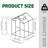 6X4 Ft Windproof Greenhouse - Heavy Duty Aluminum With Polycarbonate Panels All Season For Outdoor Backyard, Protected, Spacious Walk-In Drainage Frame Seasons Windproof, , Good System Terrace Garden