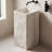 34" Tall Stone Resin Rectangular Pedestal Bathroom Sink with Inspection Port