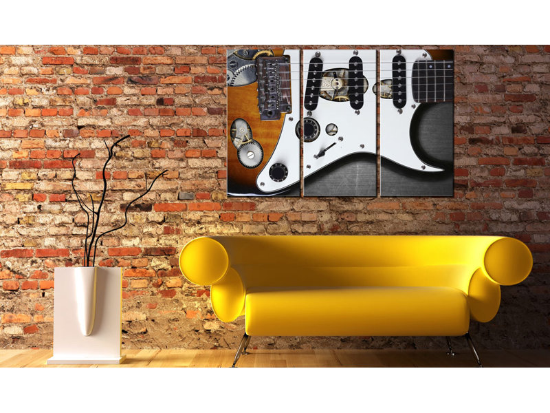 Guitar Hero - 3 Piece Wrapped Canvas Print