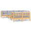 Ensemble de conversation modulaire en pin massif 8 pièces avec coussins Shiebler-2055204978-2055204979