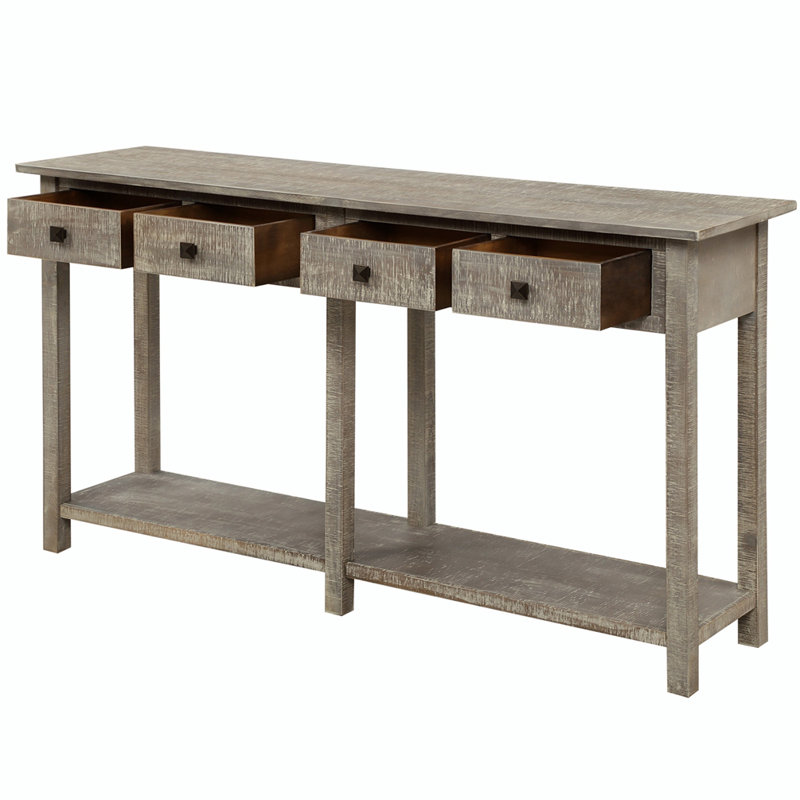 Console de table d'entrée Trissa, Gris délavé