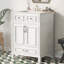 Meuble-lavabo 24 po avec lavabo en céramique-705694184