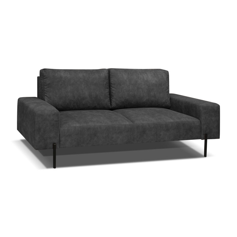 Aabid 2 Seater Loveseat, Dark Grey