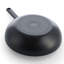 Coloured Aluminium Wok 28cm - Matte Black
