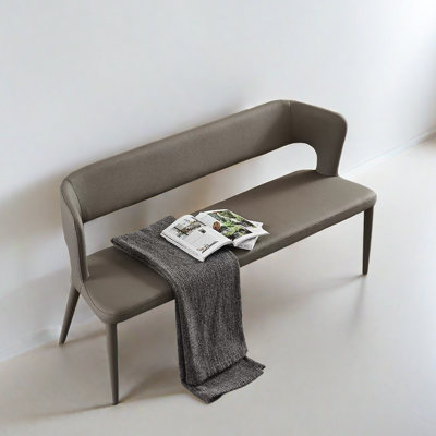 Marnika Faux Leather Upholstered Bench