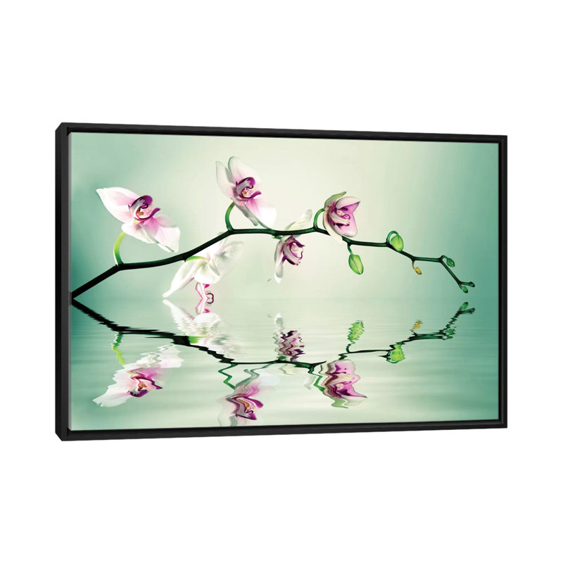 " Zen " by Lee Sie, 18" H x 26" W x 1.5" D, Black Framed Canvas