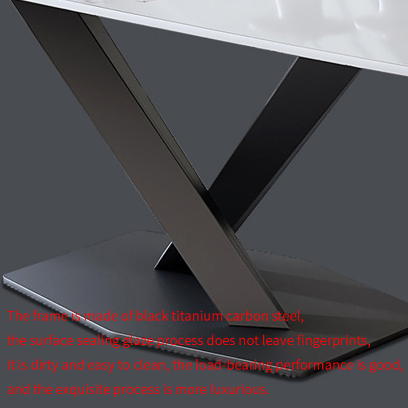 Ensemble de table de salle à manger rectangulaire de style italien, H 29,5 po x L 55,1 po x l 31,5 po
