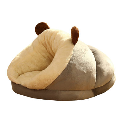 Cat bed Bed For Dog And Cats Bed Ultra Soft Cute Plush Slipper Cats Cave Bed  No Slip Warm Cats House  Self Warming Ideal For Indoor Use